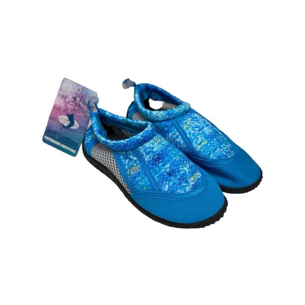 Reel Legends Girl’s Size 10 Blue Oceania K Water Shoes Aqua